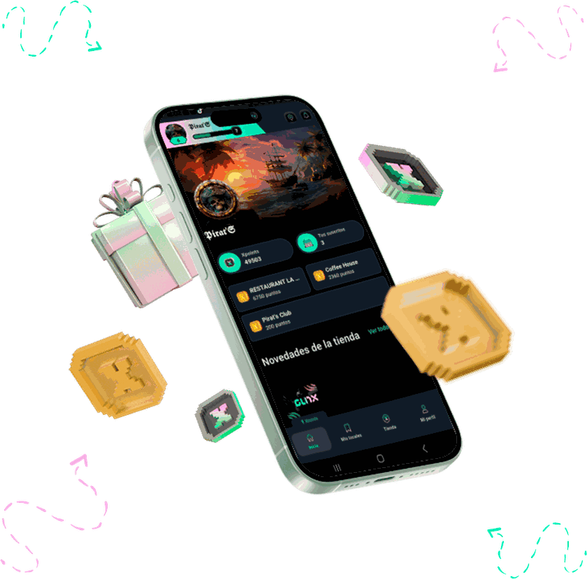 La app GLITX: perfil de Glitxer con Xpoints y locales suscritos